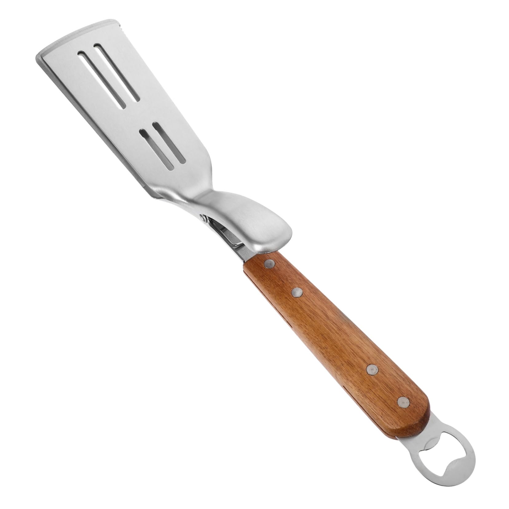 Ciieeo Lot De 3 Pinces À Aliments En Acier Inoxydable Avec Manche En Bois Pour Plats Et Assiettes Pour Aliments Chauds - Outil Anti-brûlure