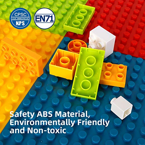 image for Kids 7-in-1 Multi Activity Table Set - amzdeal 138 Pieces Large Buildi