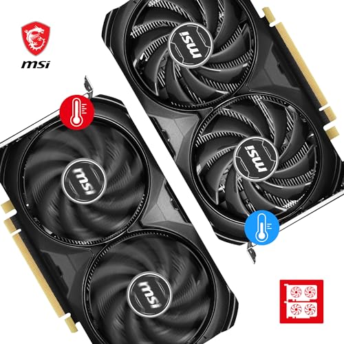 MSI GeForce RTX 4060 Ti Ventus 2X Black 8G OC Graphics Card -NVIDIA RTX 4060 Ti, 8GB GDDR6 Memory, 18Gbps, PCIe 4.0, DLSS3 - Image 4