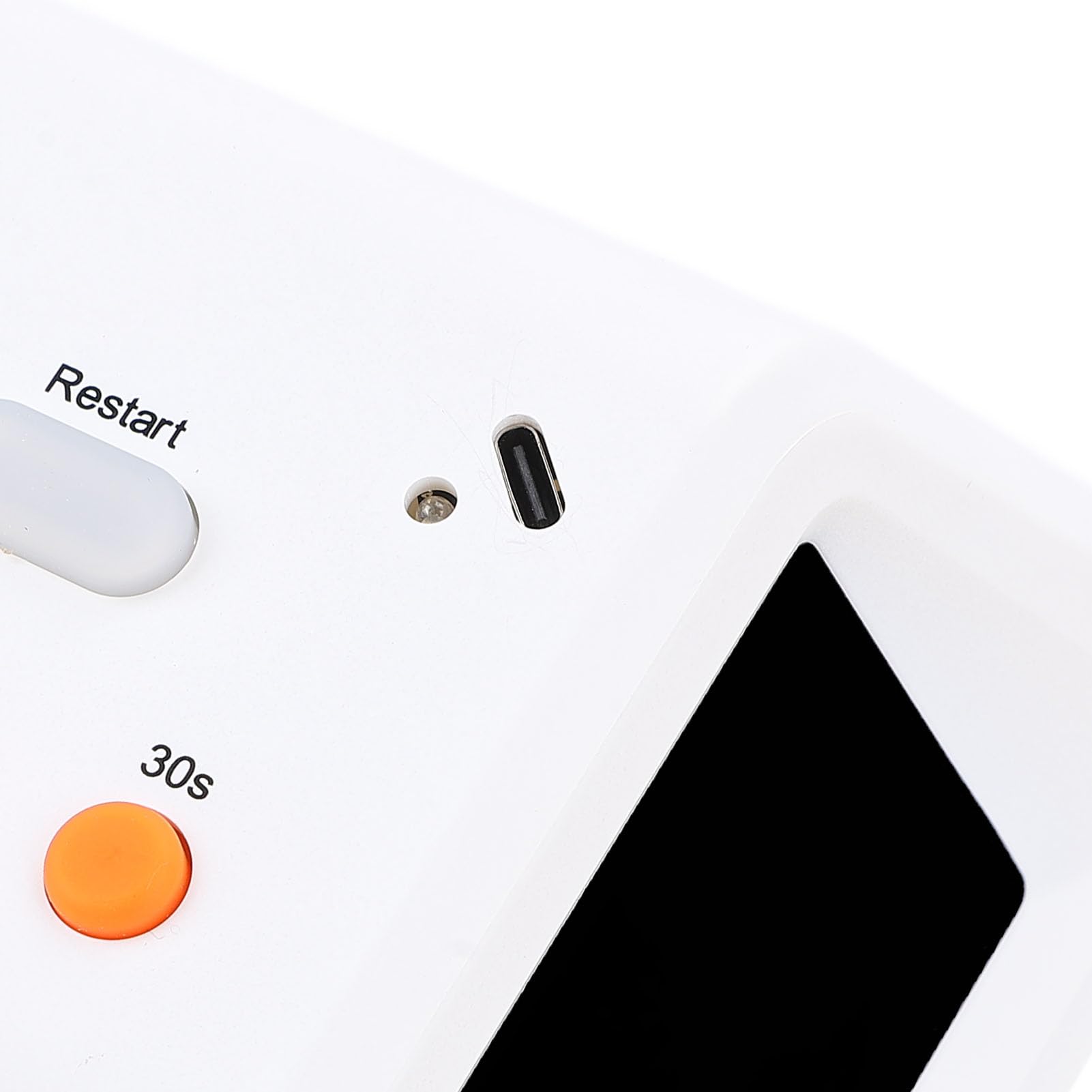 4-seitiger Digitaler Timer, 1,4-Zoll-LED-Bildschirm, 3 Voreingestellte Zeiten mit Summer, Ideal für Schach, Tischspiele und Countdown-Stoppuhr