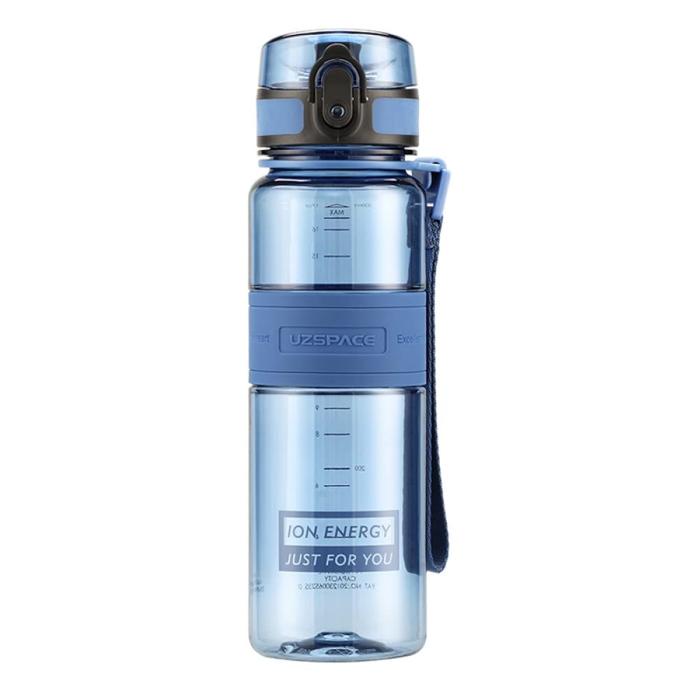 Om Supplies Clitoria Blue Water Bottle Fruit Infuser Sports Water Bottle 500Ml, Bpa Free Tritan Non-Toxic Plastic, Leakproof (Clitoria Blue)
