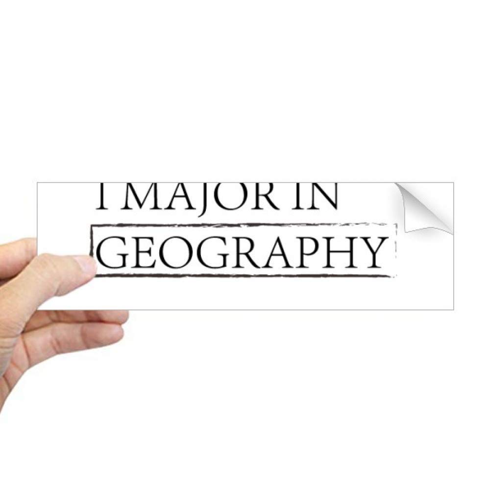 Sticker de fenêtre I Major in Geography pour décorer votre bureau