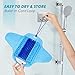 BESKAR Shower Foot Scrubber Mat with Pumice Stone, Cleans, Exfoliates & Smooths Your Foot Without Bending in The Shower or Bathtub, Foot Dead Skin & Callus Remover, Upgraded Non-Slip Suction Cups