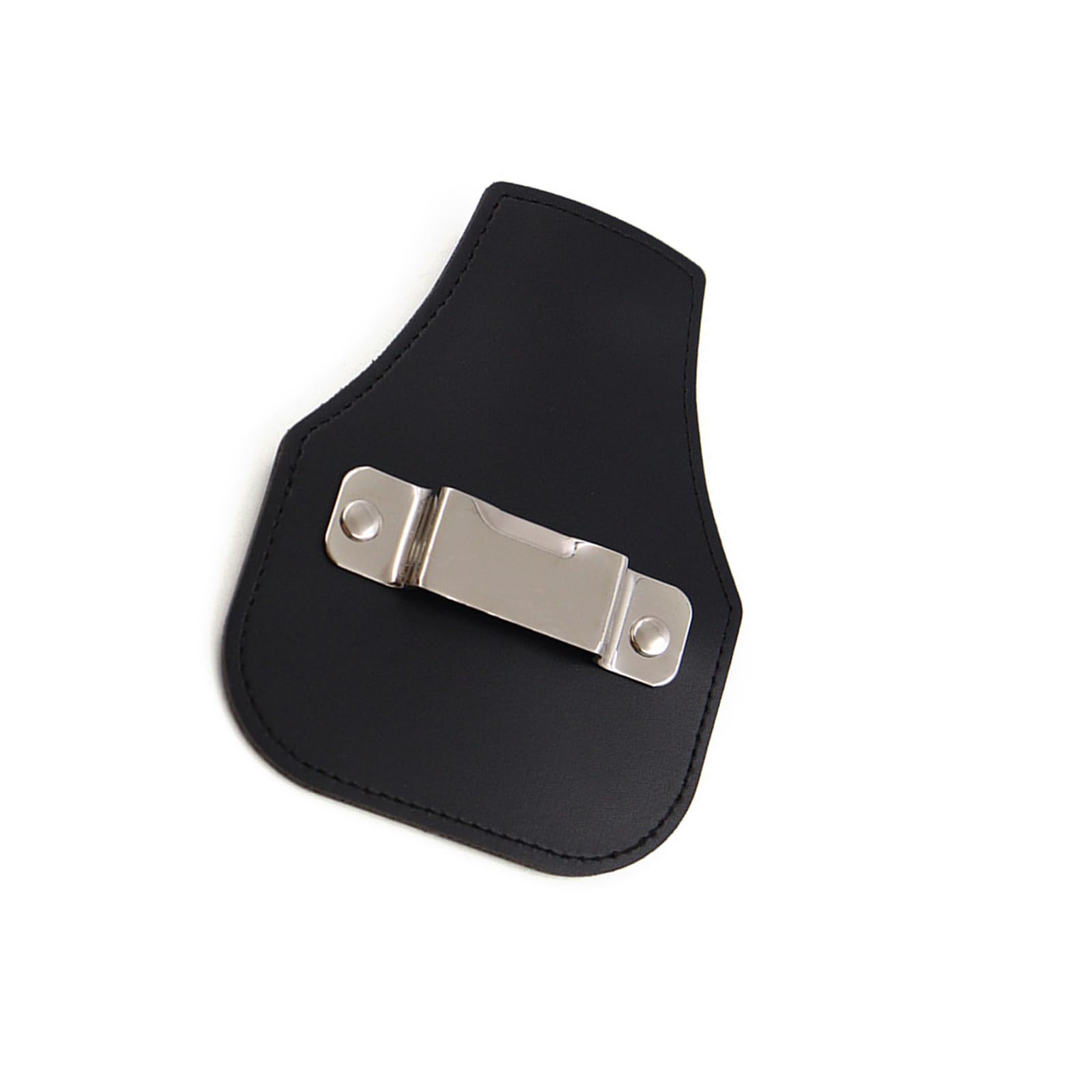 Tsophreniq Black Professional Leather Tape Measure Sheath Adjustable Belt Mount Secure Storage For 5M 7.5M 10M Ideal For Contractors Woodworkers Leather Measure Sheath