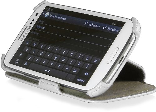 StilGut UltraSlim Case V2, Funda con función de Soporte para Samsung Galaxy S3 & S3 Neo, Blanco