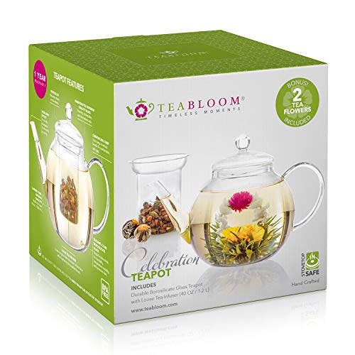 Teabloom Glass Teapot (40 oz) - Image 3