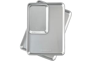 nordic ware naturals aluminum commercial bakers half sheet baking sheets