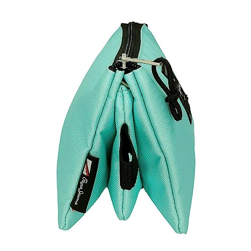 Pepe Jeans Aris Triple Pencil Case 22 x 12 x 5 cm Made of Polyester, Size for Backpack and Postcard by Joumma Bags, Sea - Image 2