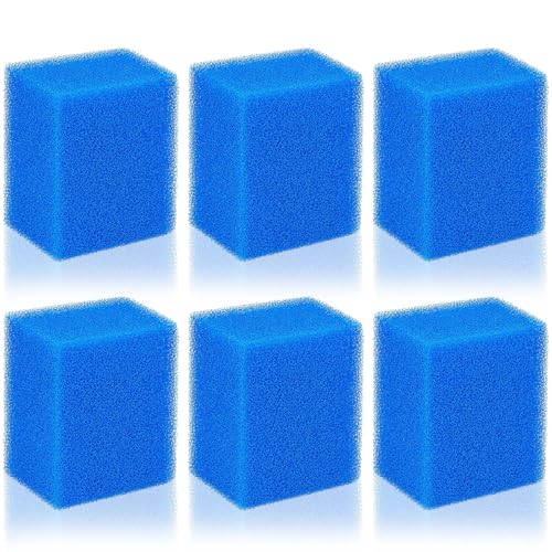 Image of Threlaco 6 Pack Foam Filters Compatible with AquaClear 20 Power Filter, Aquarium Foam Insert, Replacement Sponge Pads for Use in Freshwater & Saltwater Aquarium