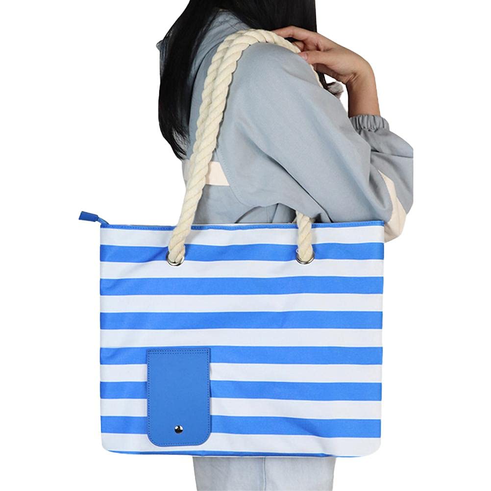 Fourre-Tout à vin de Plage, Sac de Plage Portable avec Sac d'isolation Thermique caché, Sac de Refroidisseur de vin, Cadeau Parfait pour Les Amateurs de vin, dégustation de vin, fête
