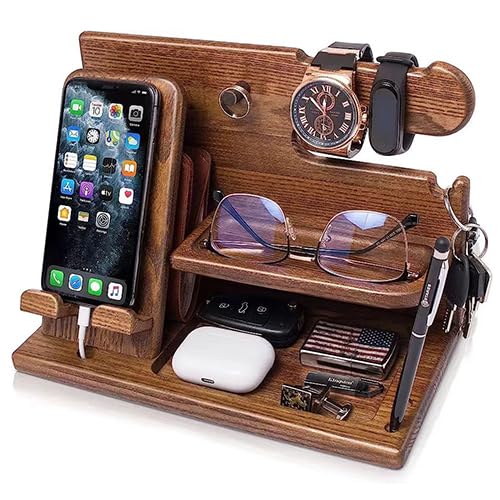 Catálogo para Comprar On-line ofertas dia del padre Top 10. 50 Lumbor37 Organizador para Celular, Llaves, Relojes, Cartera, Accesorios para Hombre, Base de Celular para la Oficina y el Hogar, Múltiples Espacios para Buro y Escritorio, Regalo...