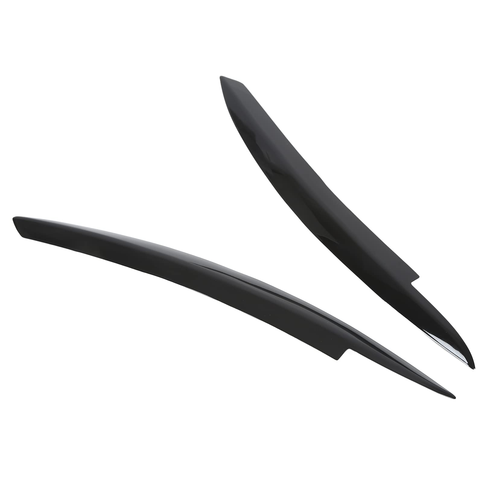 Palpebra del faro, coppia di sopracciglia per fari dell'auto Sinistra Destra Sostituzione di modifica nera lucida per 6 MK6 2008‑2012