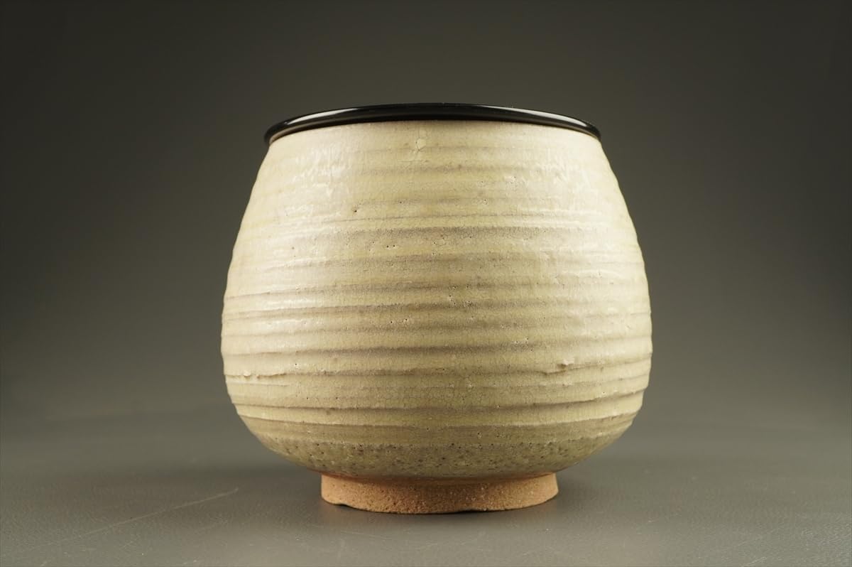 煎茶道具　瀬戸焼　陣出窯　澤田酔云作　線文　湯呑　十客　共箱　C　R7149 煎茶道具瀬戸焼陣出窯澤田酔云作線文湯呑十客共箱CR7149