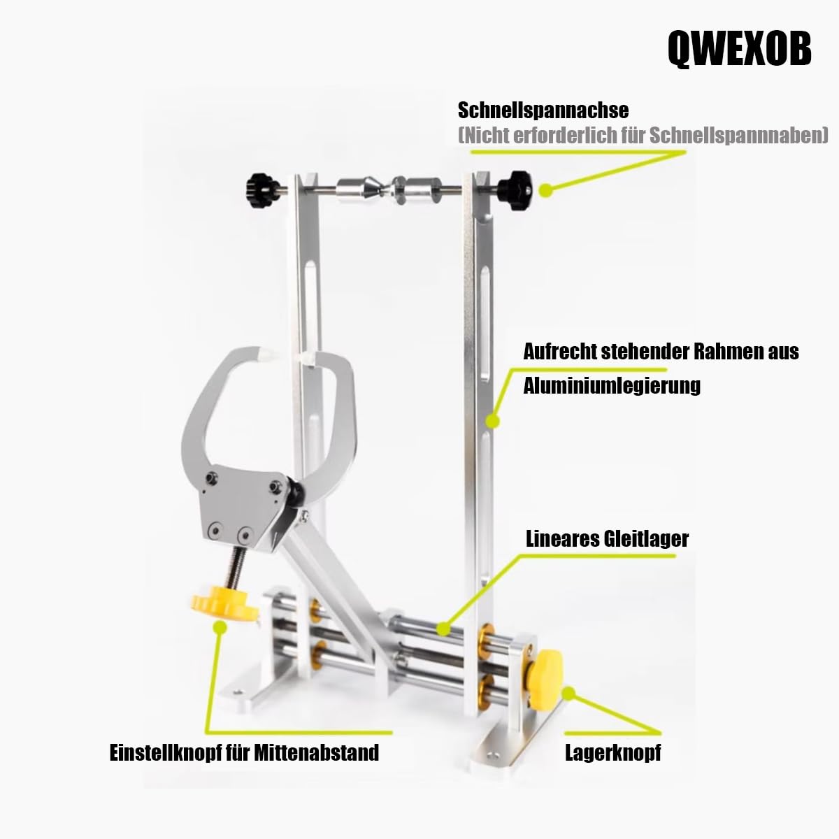 Rad Tuning Repair Tool Kit, Fahrrad-Rad-Zentrierständer, Plattform für fahrräder, Fahrrad-Rad-Ausrichtungs-Reparaturwerkzeug für Räder mit einer Breite von 46–195 mm