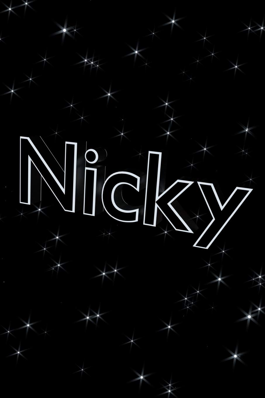 Nicky: College Ruled Notebook (Personalized Journals: Nicky's Silver Starry Night)