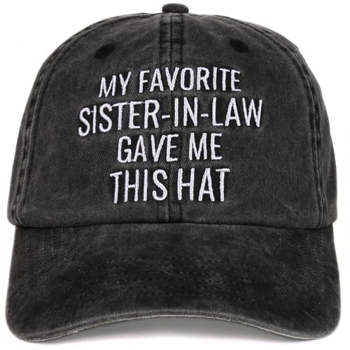 Brother in Law Gifts from Sister in Law Adjustable Embroidered Baseball Cap Grey