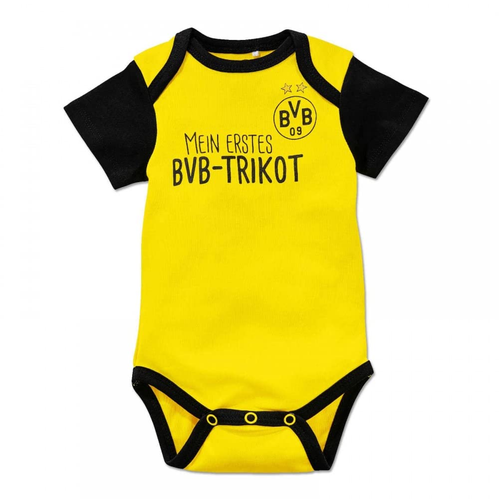 Borussia Dortmund Kinder Unisex Bvb-baby-geschenkbox (3-teilig) Borussia Dortmund BVB Baby Geschenkbox 3 teilig, schwarzgelb, 62/68 EU