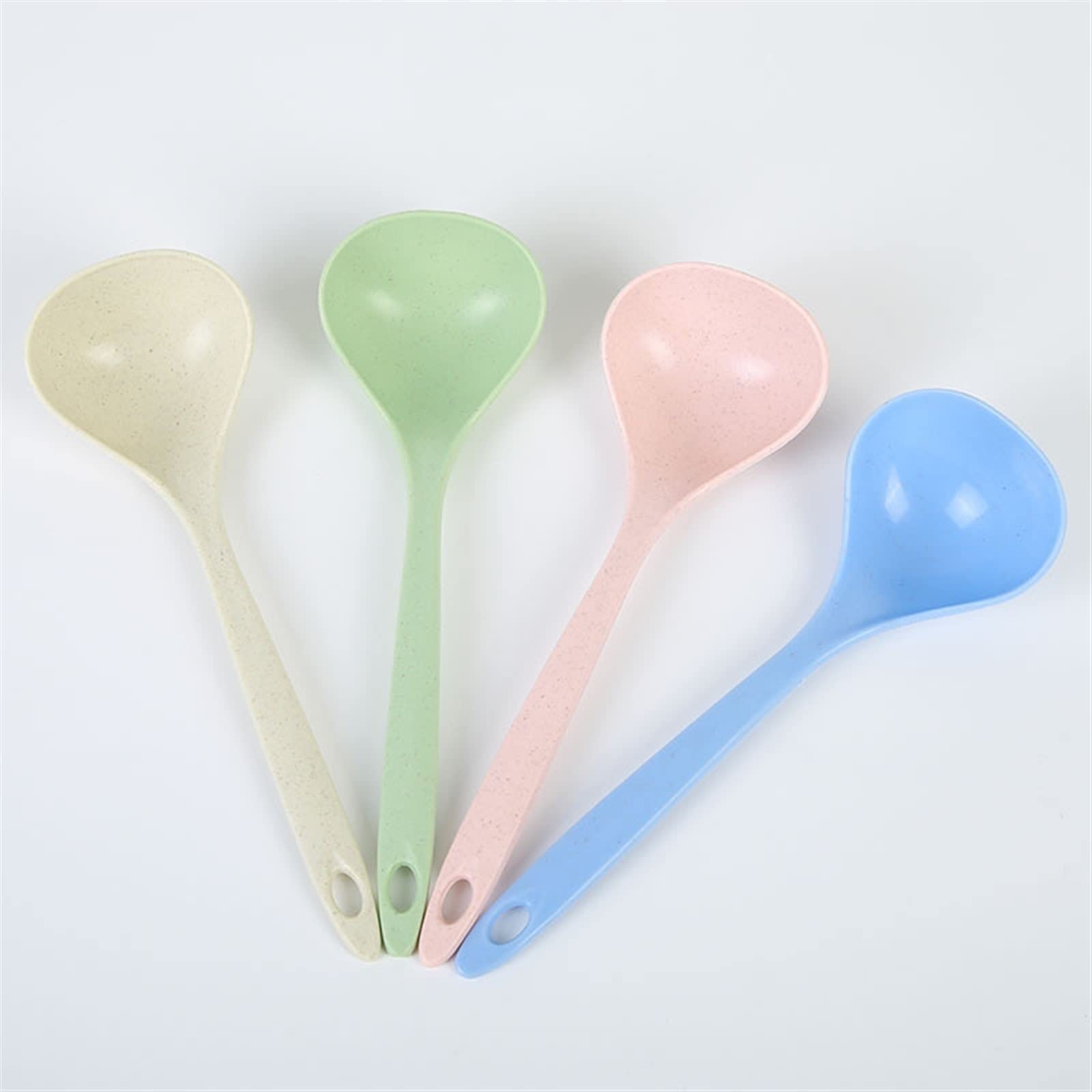 JINGYAN Cuillères à café Kitchen Cooking Stirrer Spoon Supplies Soup Food Grade PP Long Handle Vertical(BU)