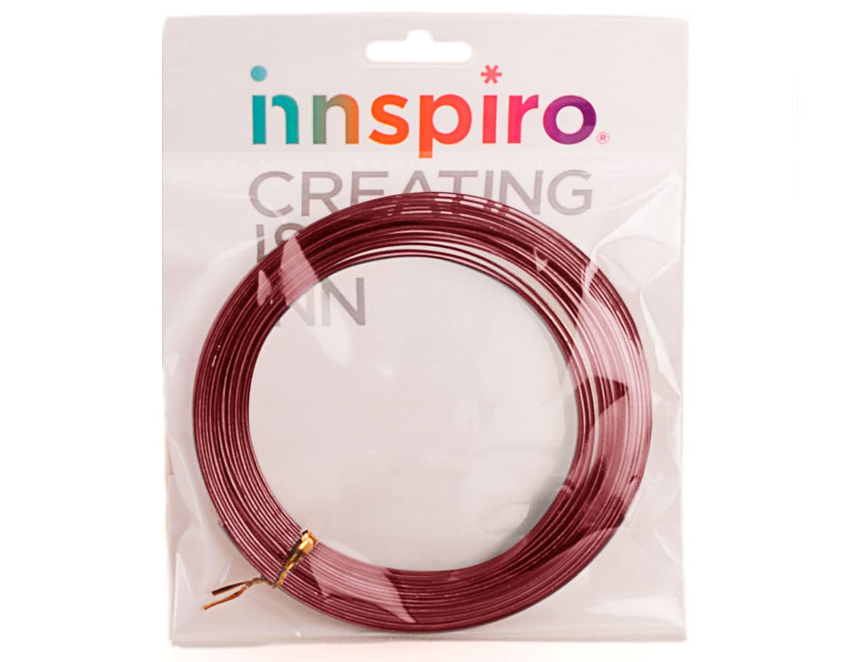 Aluminium wire MAGIC flat red 3.5x1 mm. 5 m.