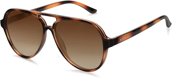 SOJOS Classic Polarized Aviator Sunglasses for Women Men, Retro Trendy Aviators Shades SJ2201