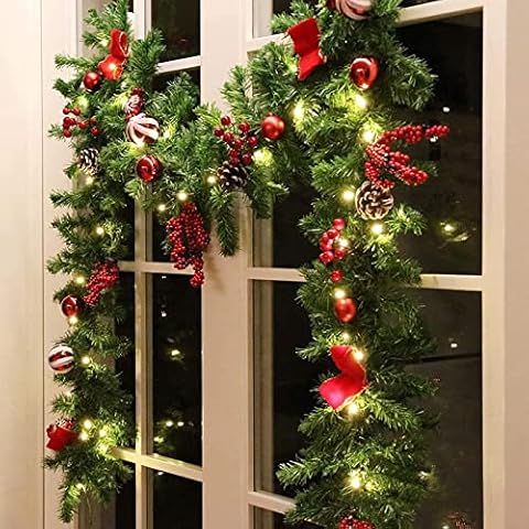MorTime 9 FT LED Christmas Garland Cover