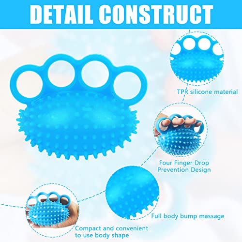 ADNEWX Handtrainer Fingertrainer Ball, 2 Set Igelball Weich Gummi Knetball für Hände Therapie Arthrose, Finger Training, Lindert Stress, Angstlinderung