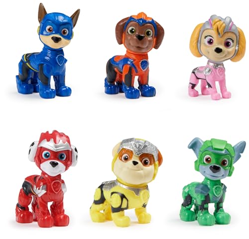 Paw Patrol La Super Patrouille Le Film Multipack 6 Figurines Figurine Pat Patrouille À Collectionner Chase Marcus Ruben Stella Rocky Zuma Pat Patrouille Jouet Jouet Enfant et + - vue 4