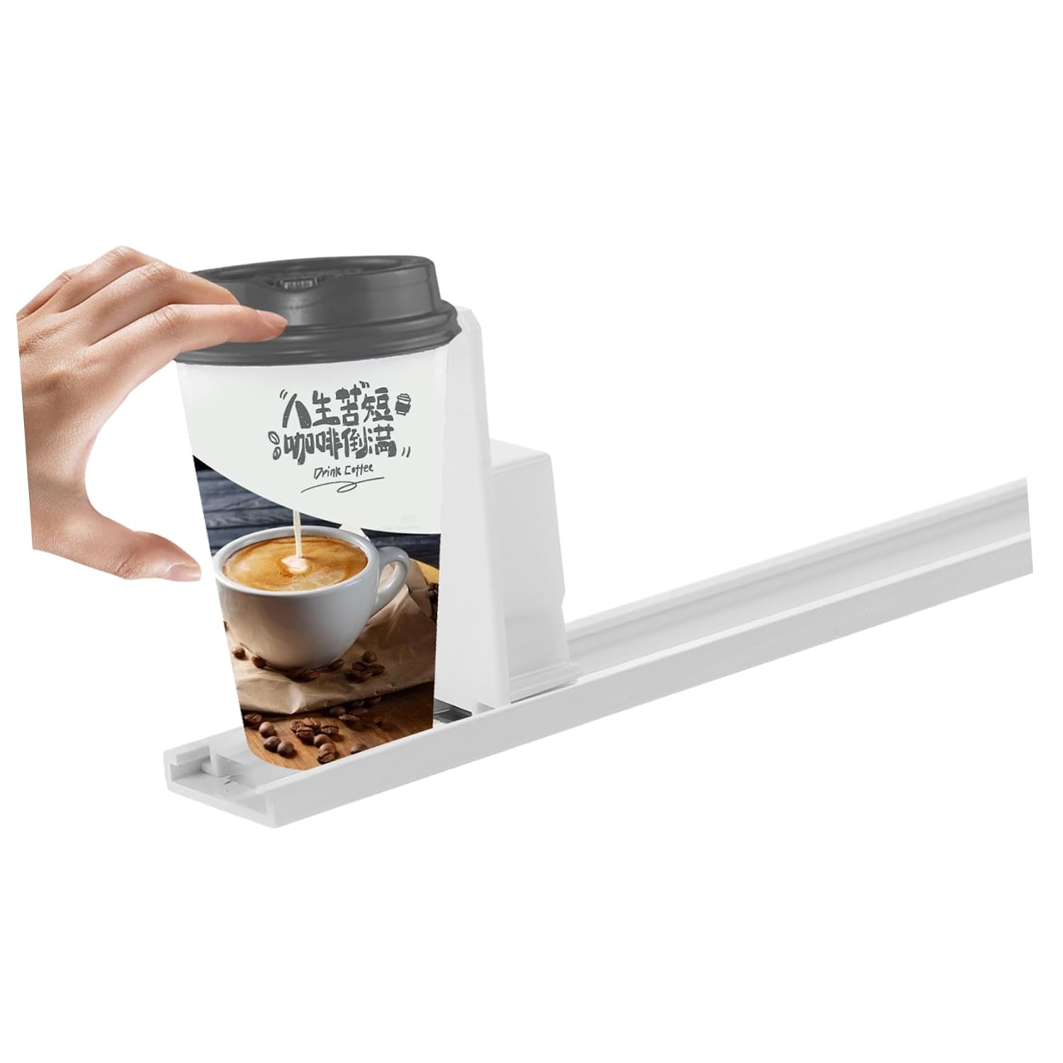 Gatuida Automatic Soda Can Dispenser Organizer for Fridge User-Friendly Beverage Pusher Versatile Design for Supermarkets and Retail Efficient Display for Drinks
