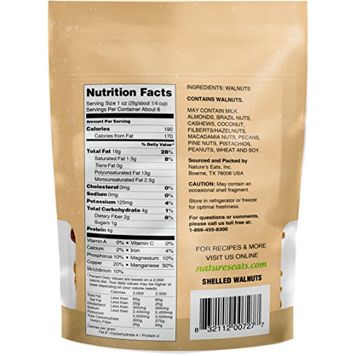 Image of Nature's Eats Walnuts, 6 Ounce
