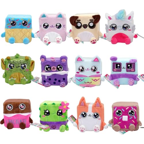 Cubeez Plush Merkitty 10cm, Stackable Squishy Memory Foam Soft Toy, Fun Collectible with Quirky Characters - Image 4