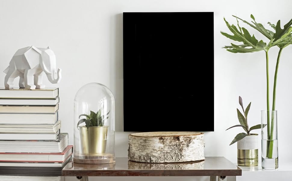 Coloch ブラックアクリルシート 4枚パック 12インチ x 16インチ 厚さ3mm ブラックキャストプラスチックシート 保護フ