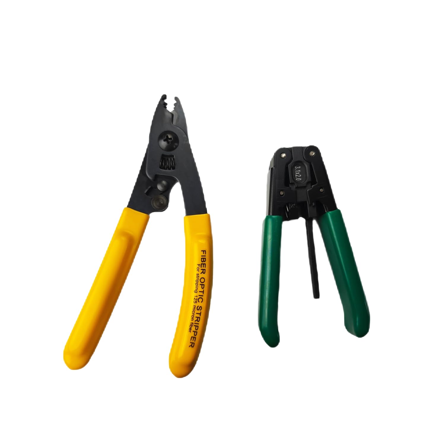 FTTH Drop Cable Jacket Stripper and Three Hole Fiber Optic Cable Stripper Stripping Plier, Fiber Tool Kit