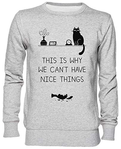 Gris sweat-shirt jersey idéal pour vos journées cocooning et sorties en ville