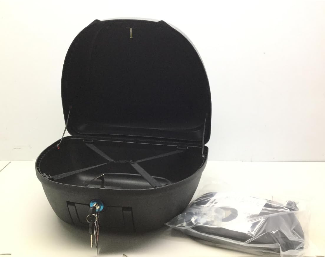 Generico S-Line - Bauletto 42L Nero Opaco/Carbonio 40x49x31cm Piastra, Schienalino e Maniglia