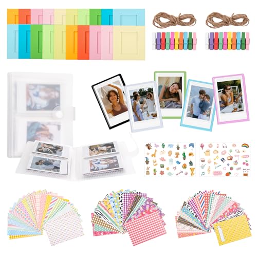 Accesorios Para Cámaras, Electronics HIYQIN 8 en 1 - Kit de Accesorios de Fotos 2x3 Compatible con Película Fujifilm Instax Mini (54 x 86 mm) - Instax Mini 12 11 99 8 7 9 90 50 40 EVO Cámara...