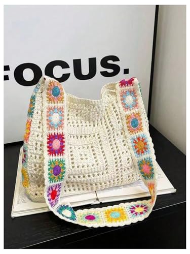 Bolsa Tote de Crochet para Mujer miniatura 4
