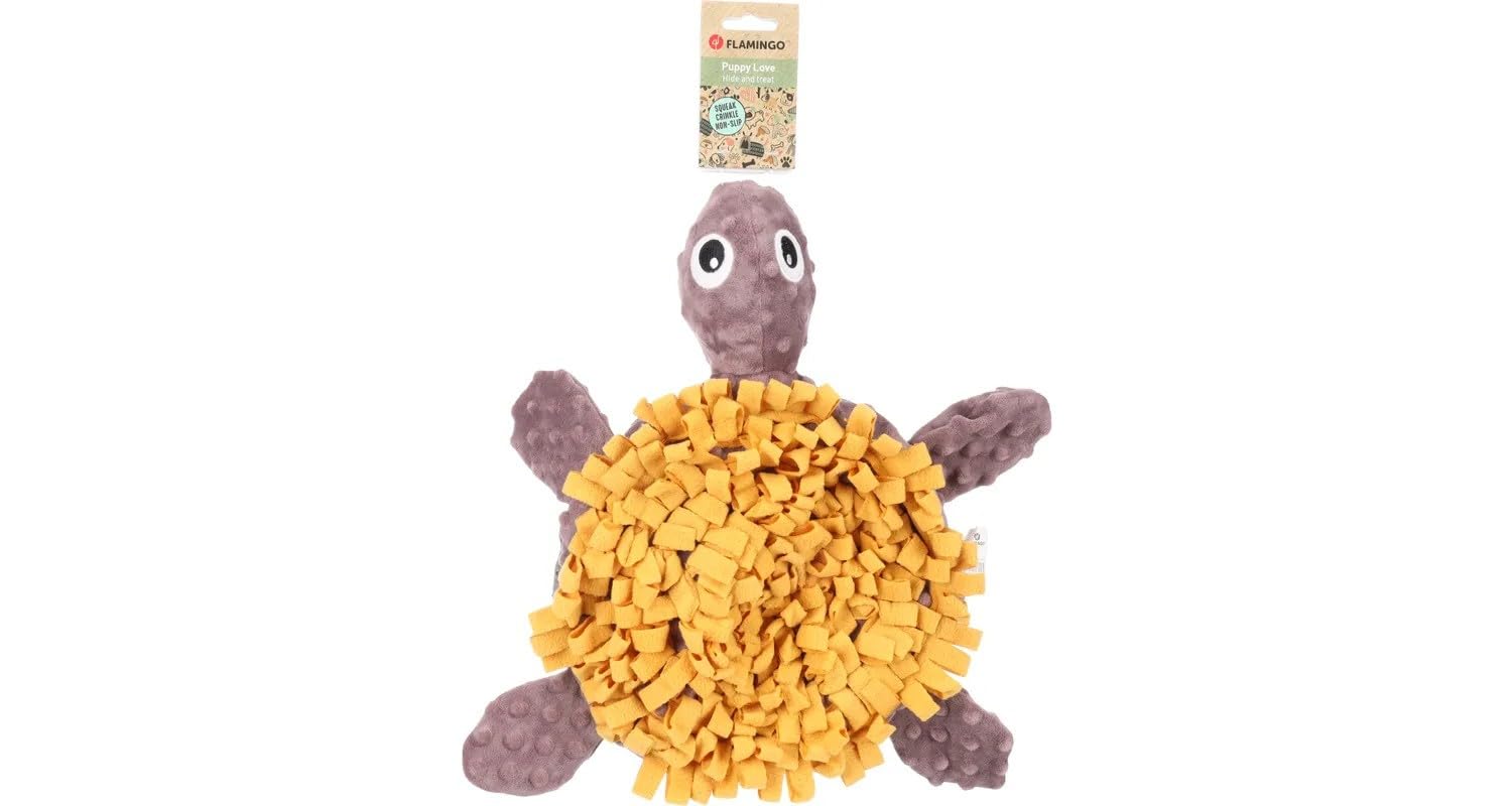 Flamingo SNIFFING MAT MORGANO TURTLE OCHRE/TAUPE 38x39x6,5CM