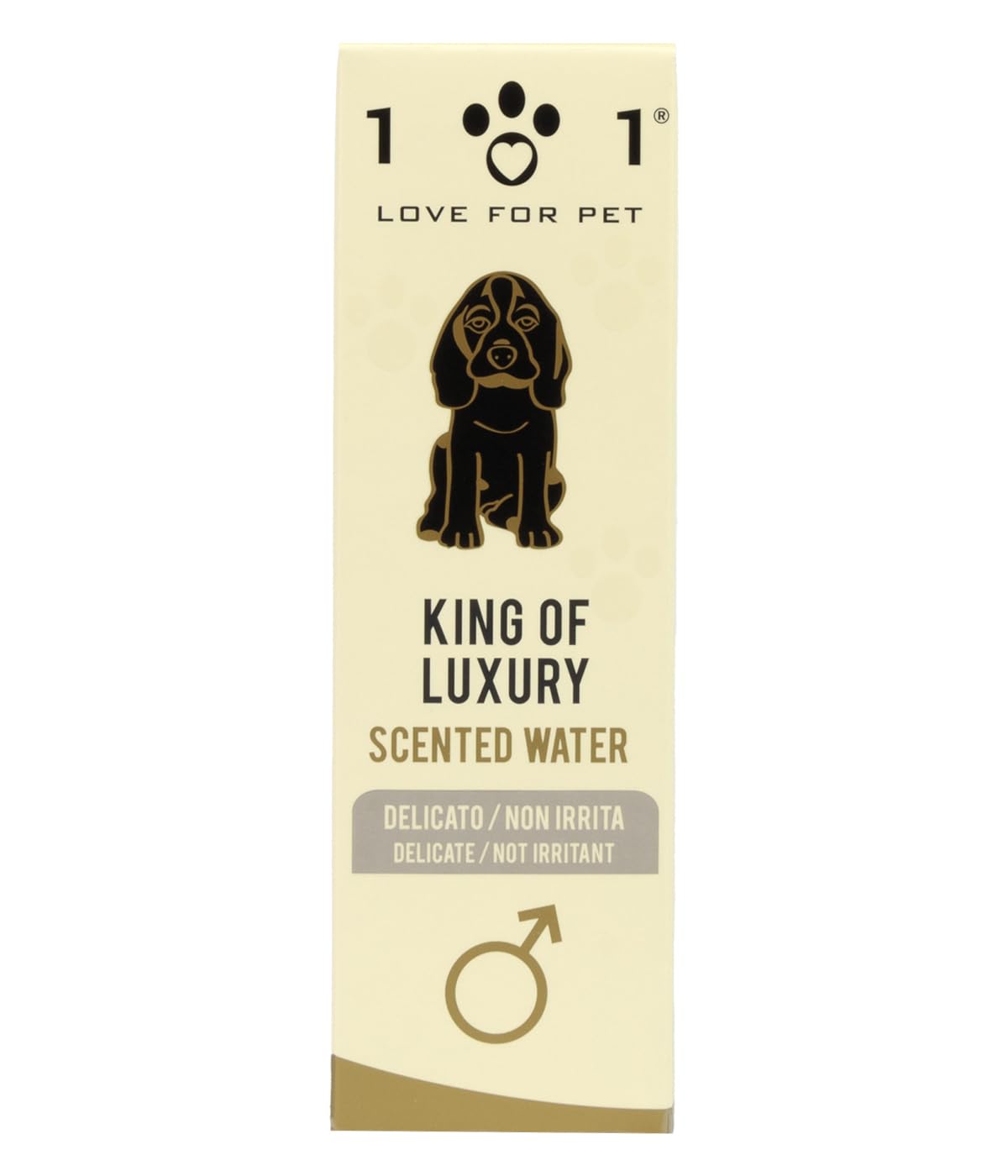 Linea 101 Love for Pet Spray Profumo per Cani King of Luxury 100ml, Acqua Profumata al Muschio, Rispetta la Sensibilità Olfattiva e Cutanea Senza Irritare Pelle e Mucose