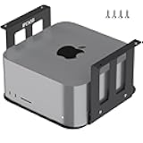 Aluminum Under Desk Mount for Mac Studio M4 M3 M2 M1 Max, Ultra with Anti-Scratch Pad (Black)