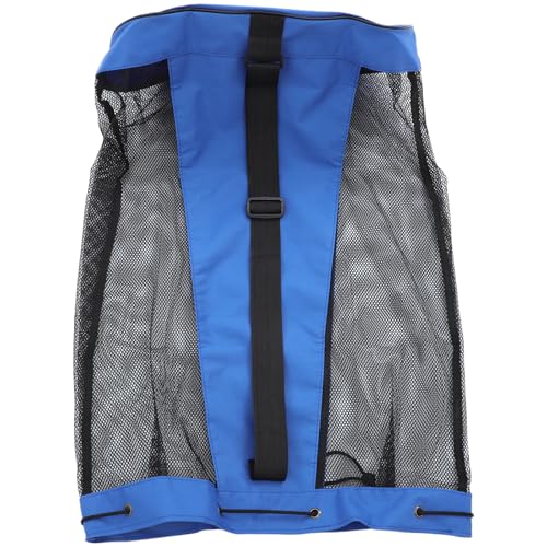 Sac de sport bleu en tissu Oxford à cordon LABRIMP pour équipement de basketball et natation