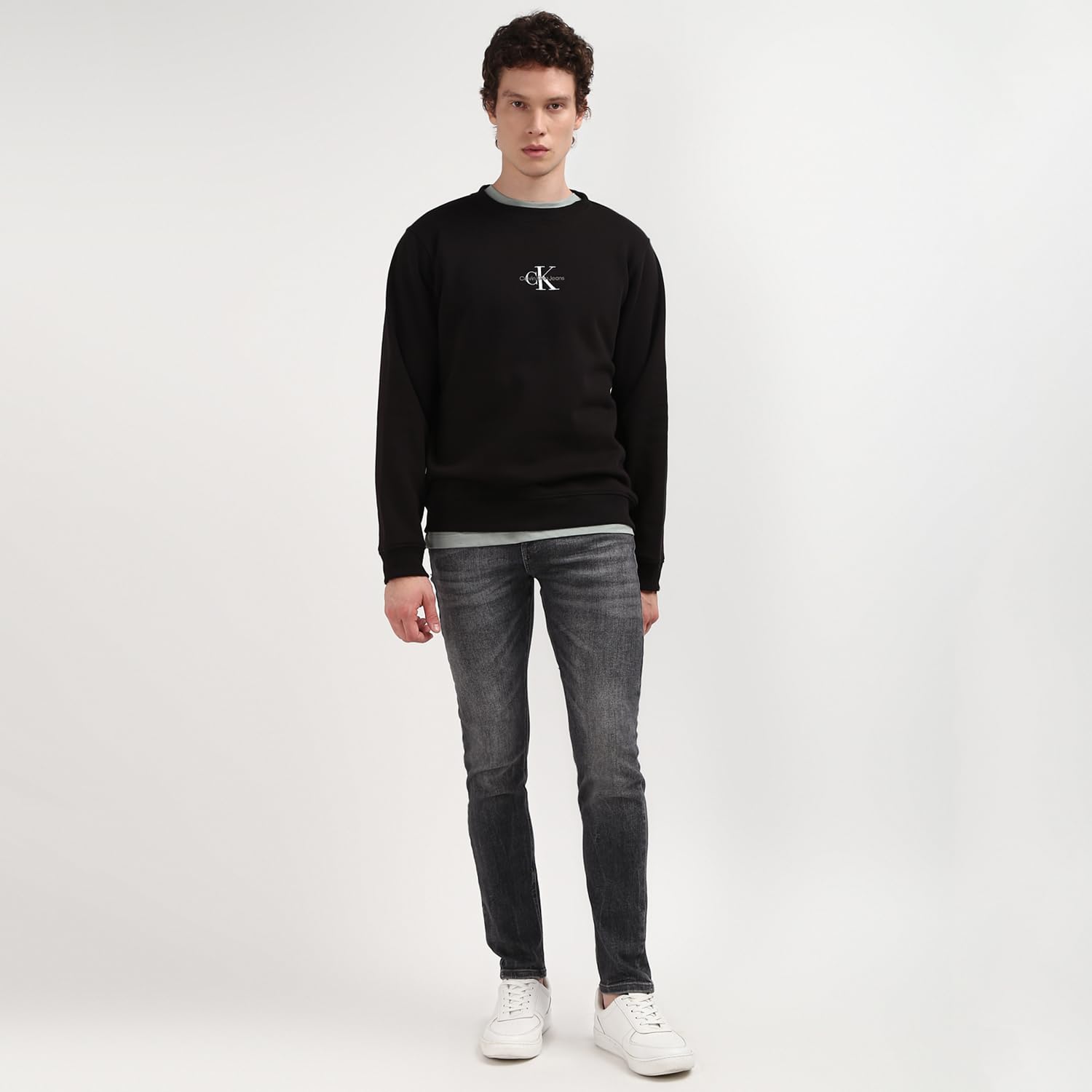 Calvin Klein Uomo Felpa Core Monologo Senza Cappuccio