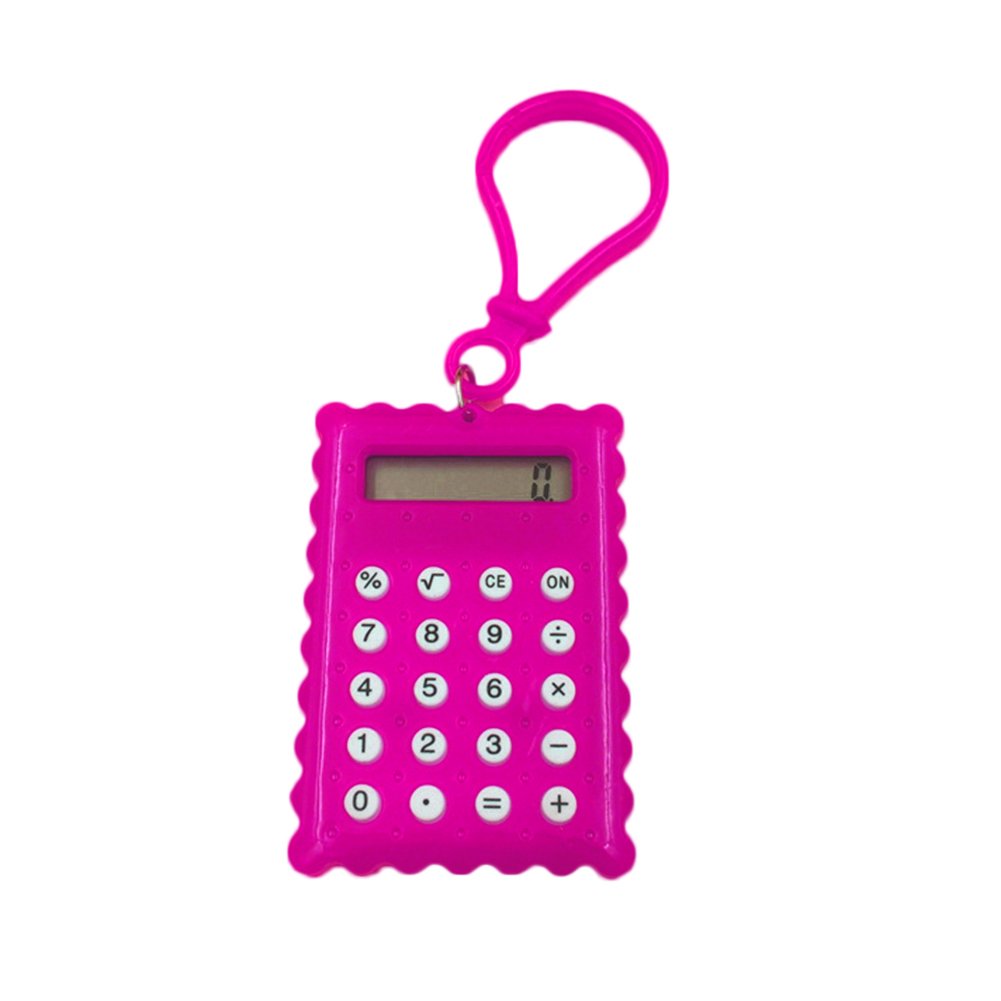 Office Electronics and Accessories Pocket Student Mini Electronic Calculator Biscuit Shape School Office Supplies Compact and Lightweight, Portable