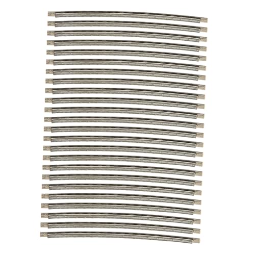 HIAKDOFT 24個 エレキギター用白銅製フレットワイヤー 高耐食性高硬指板交換パーツ 初心者から上級者まで演奏練習に