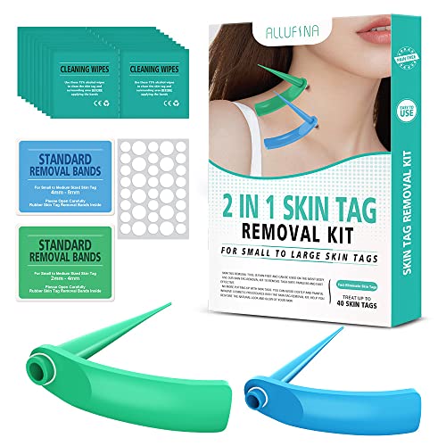 Skin Tag Removal Patches, 2 in 1 Fibromi Penduli Rimozione, Wart Remover, Kit Verruche Rimozione Per Viso con 30 strisce di rimozione facile e 10 salviette detergenti