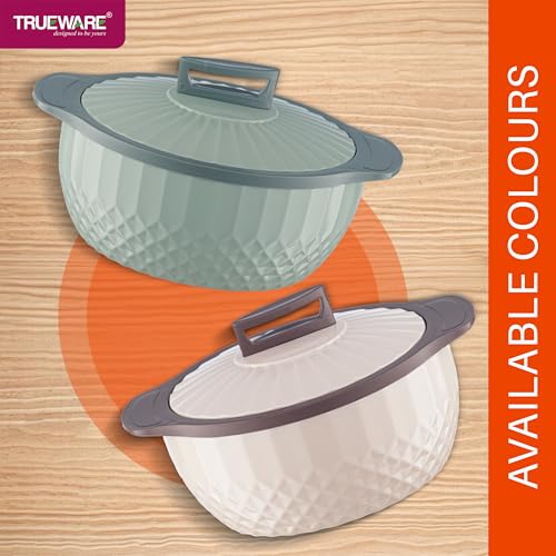 Image of Trueware Eternity Inner Steel Insulated 2500 ML Thermoware Casserole | BPA Free | Odour Proof | Food Grade | Easy to Carry | Serving | Curd Maker | Hot Pot