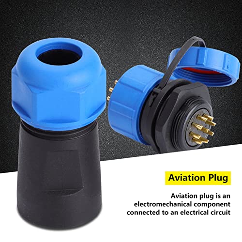Conector de aviación resistente al agua SP21 9 pines miniatura 5