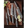 XINZUO-5PC-Kitchen-Knife-Set-Damascus-Chef-Knife-Set-with-Magnetic-Knife-BlockNatural-Walnut-Knife-Holder-Stand-for-Counter-Topwith-Strong-Magnets XINZUO 5PC Kitchen Knife Set, Damascus Chef Knife Set with Magnetic Knife Block,Natural Walnut Knife Holder Stand for Counter Top,with Strong Magnets
