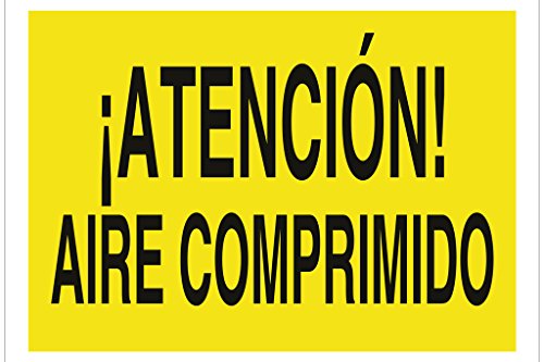 Plimpo Señal Poliestireno 297X210 ¡Atención! Aire Comprimido En Oferta Cofan A40Tpl297210 Señal Poliestireno, 297 X 210 Mm