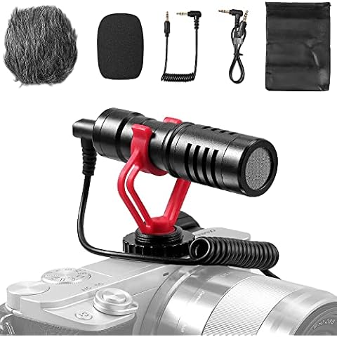 LiNKFOR Micro Camera avec 3.5mm TRS/TRRS Câble Micro Appareil Photo Anti Vent Anti Choc Universel Cover