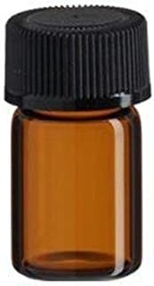 5/8 Dram Amber Glass Vial w/Cap and Orifice Reducer, Pkg of 72